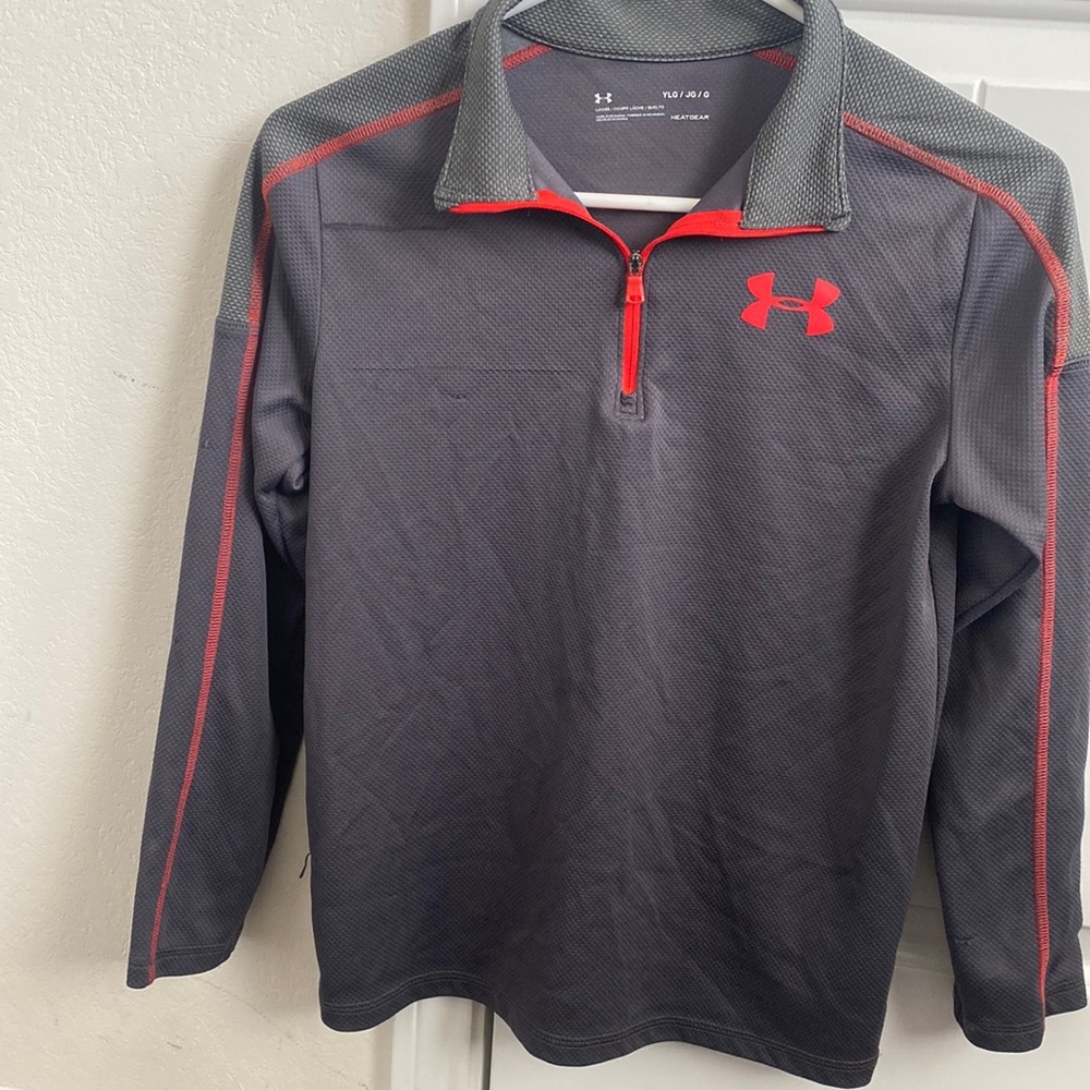 Boys UA zip up pullover